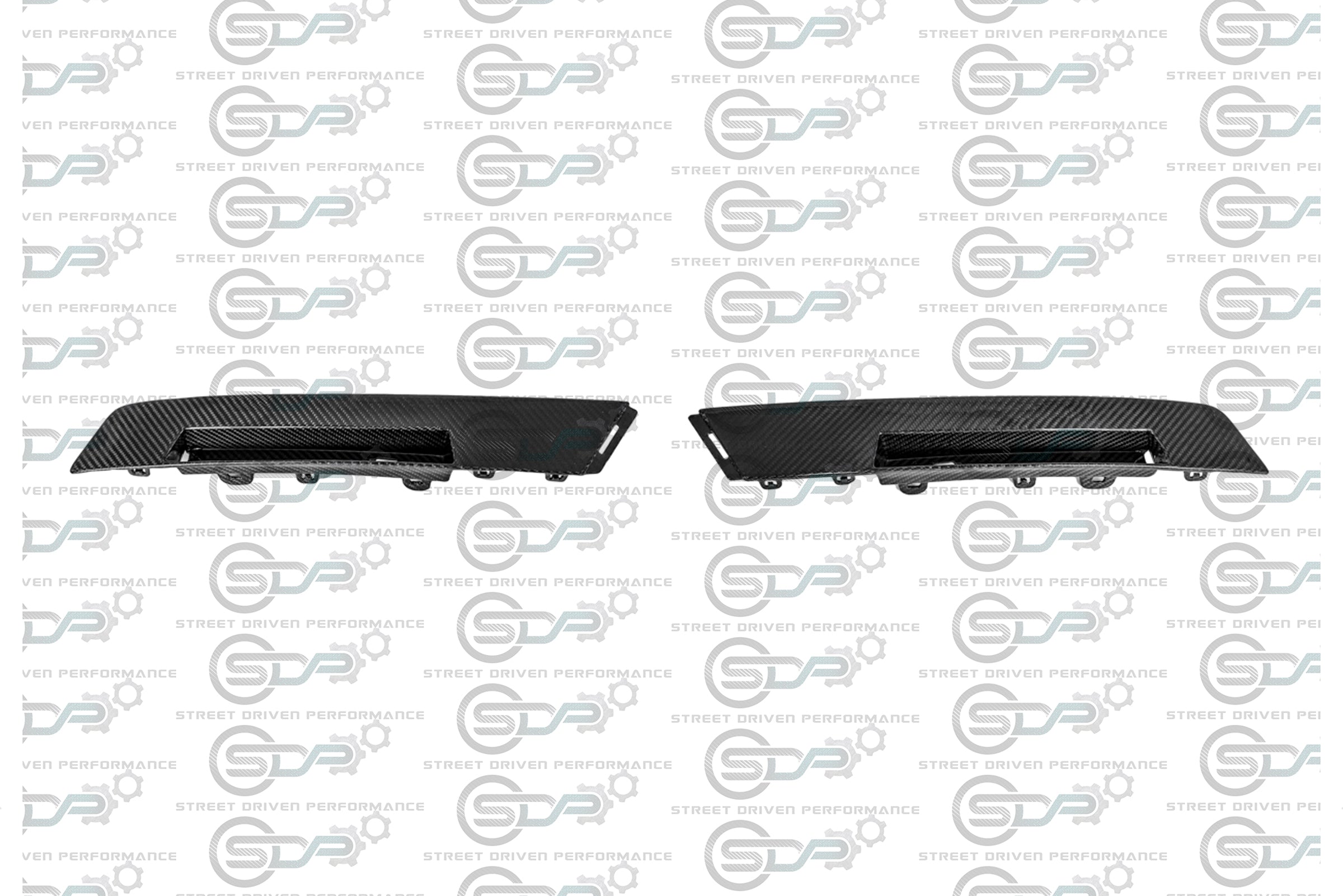 2009-2015 CTS-V V2 Coupe - Carbon Fiber Rear Bumper Inserts / Reflector Housings